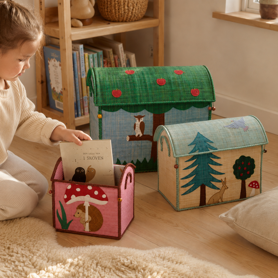 Kurvehus Happy forest paa boernevaerelset