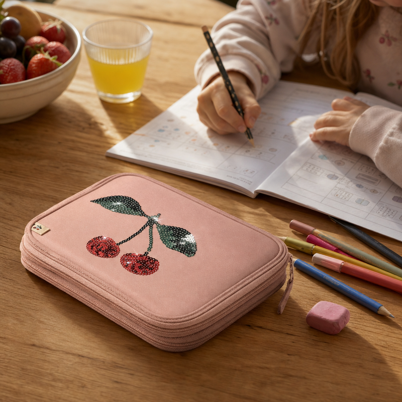 Barn pakker Clover penalhus cherry ud