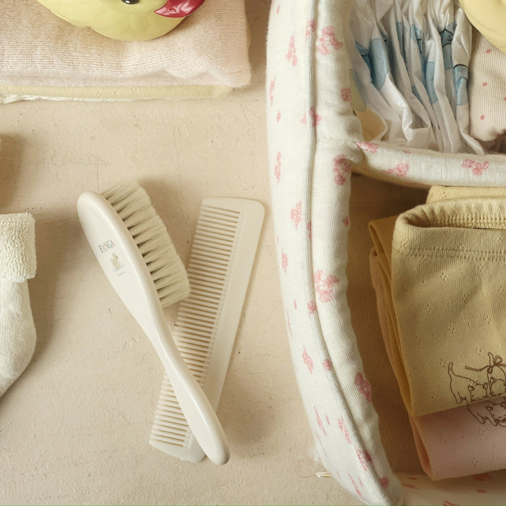 Hårbørstesæt baby - Beige