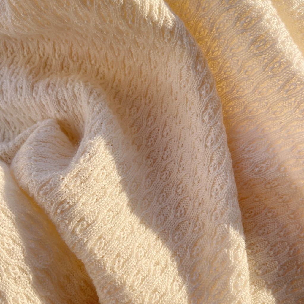 Venti Pointelle tæppe - Beige