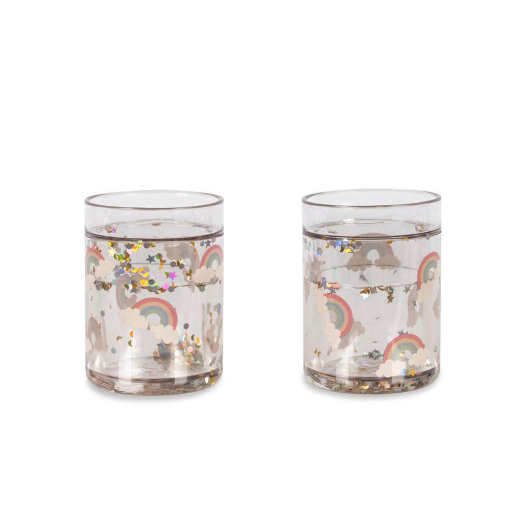 Glitterkopper 2stk - Rainbow