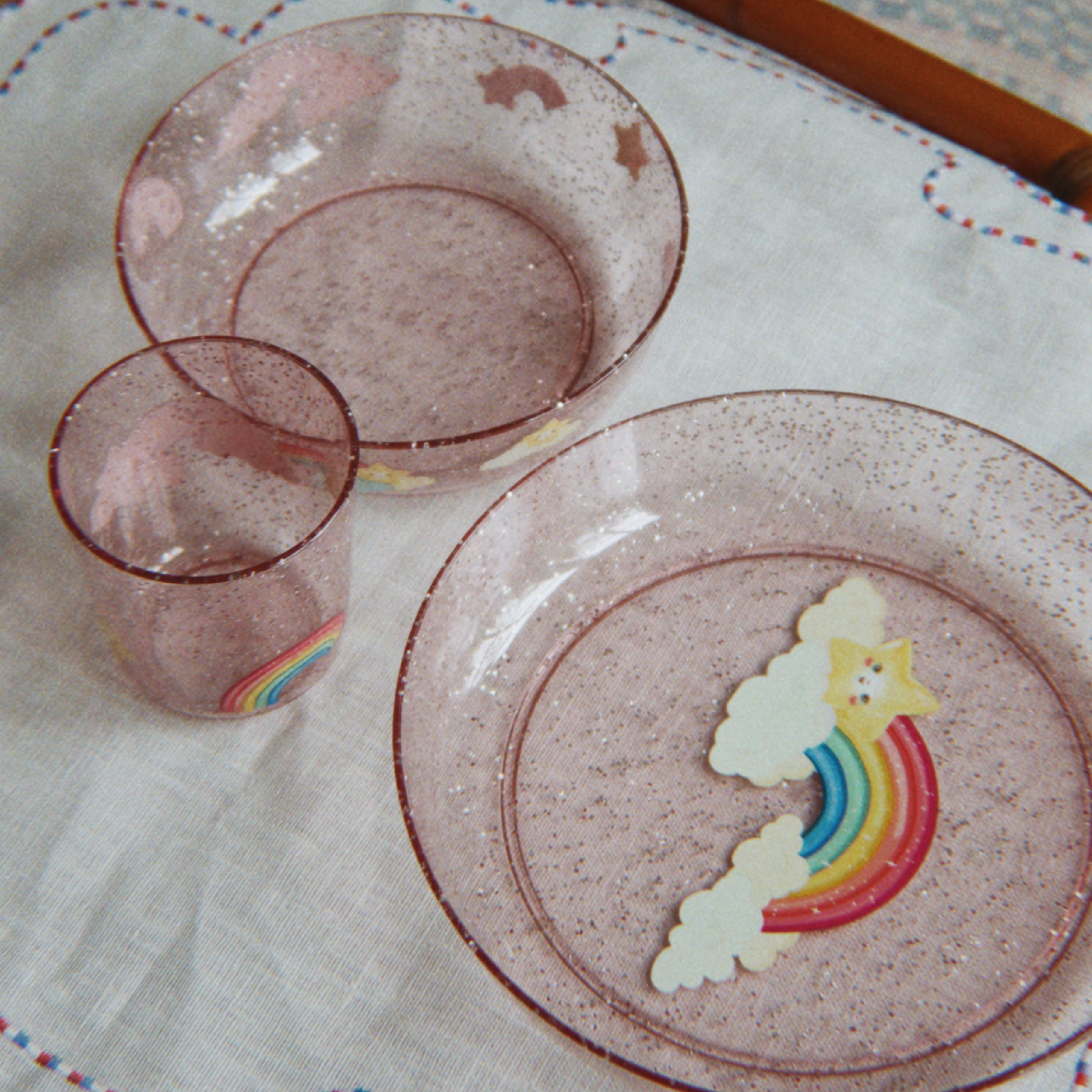 Sparkly dinner sæt
