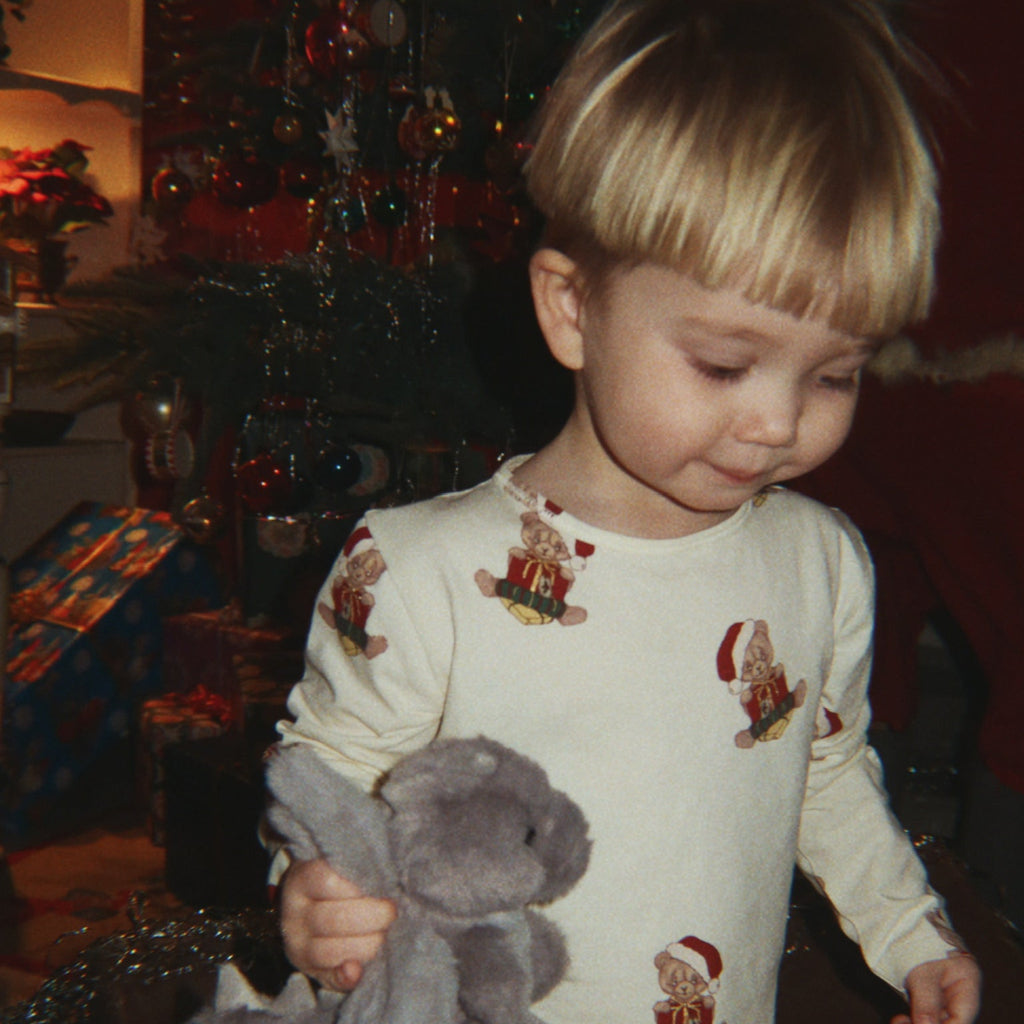 Julesæt bluse og bukser - Teddy bear