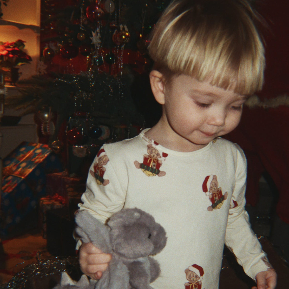 Julesæt bluse og bukser - Teddy bear