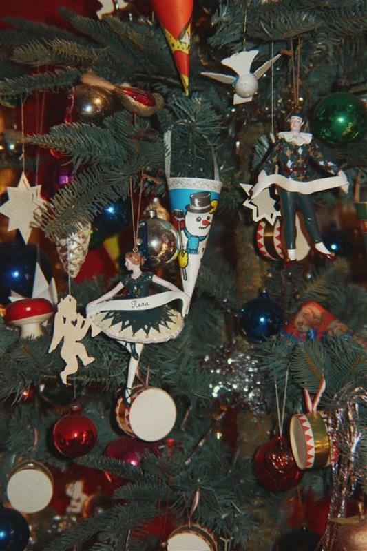 Juletræsornament - Harlekin ballerina
