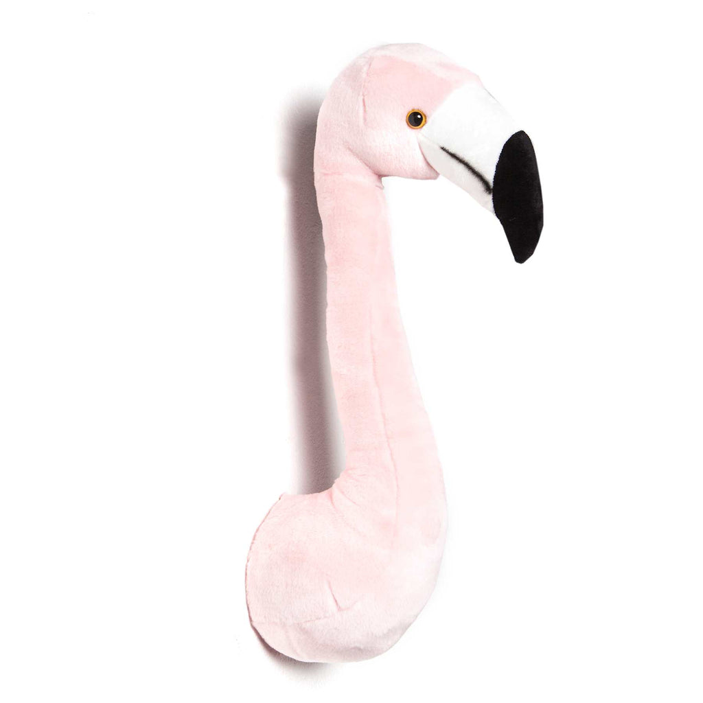 Dyrehoved til væg - flamingo