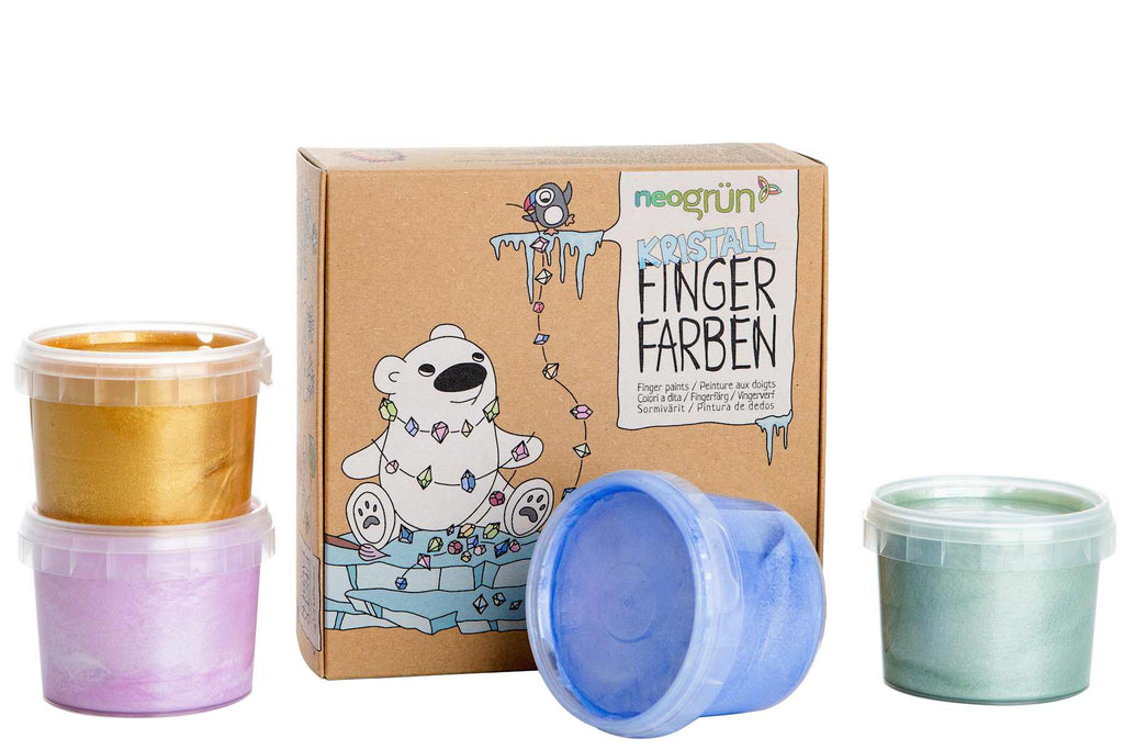 Økologisk fingermaling - glitter