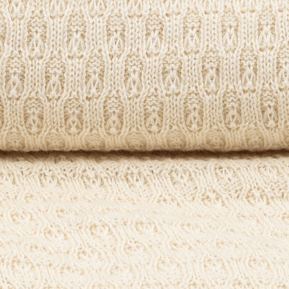 Venti Pointelle tæppe - Beige