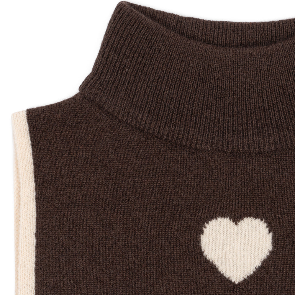 Colette halsedisse chocolate brown