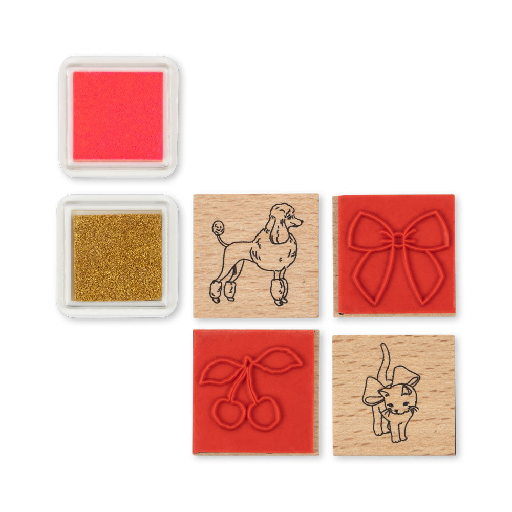 Creative art caddy - Glitter rose cherry