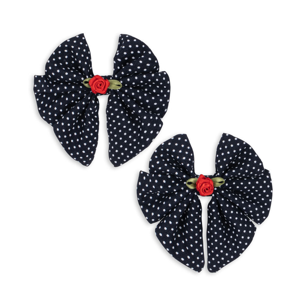 Hårsløjfer 2 pak rose - dot nuit