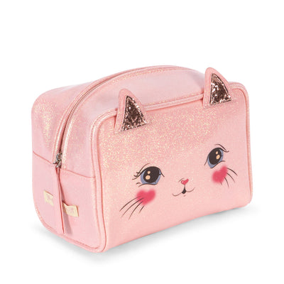 Toilettaske - Cerise glitter pink