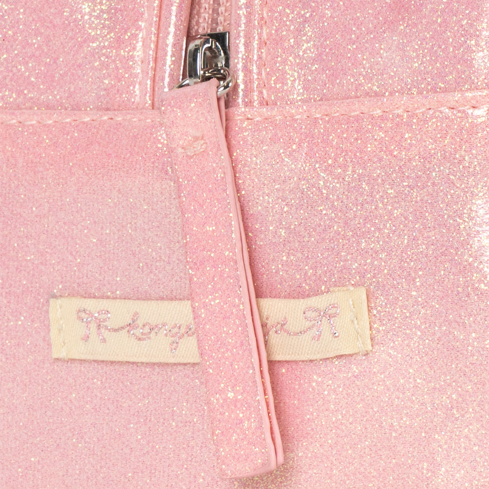 Toilettaske - Cerise glitter pink