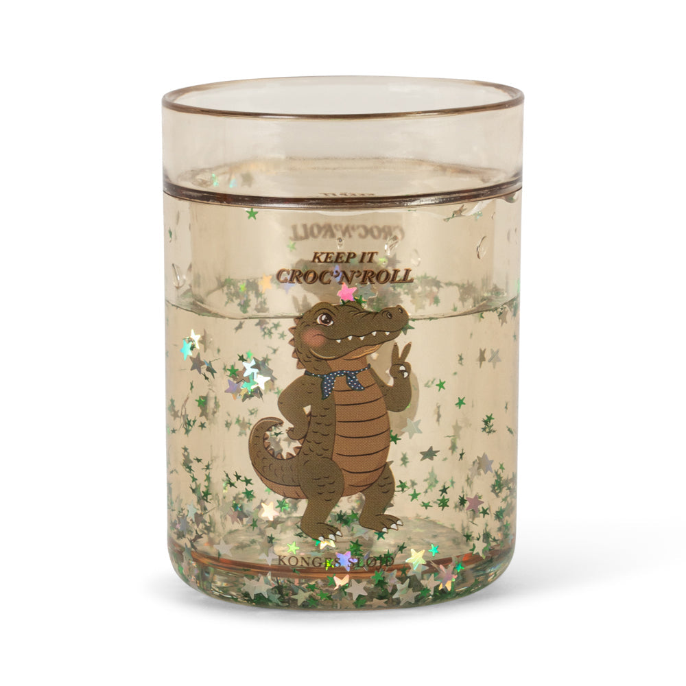 Glitterkopper Krokodille 2 stk