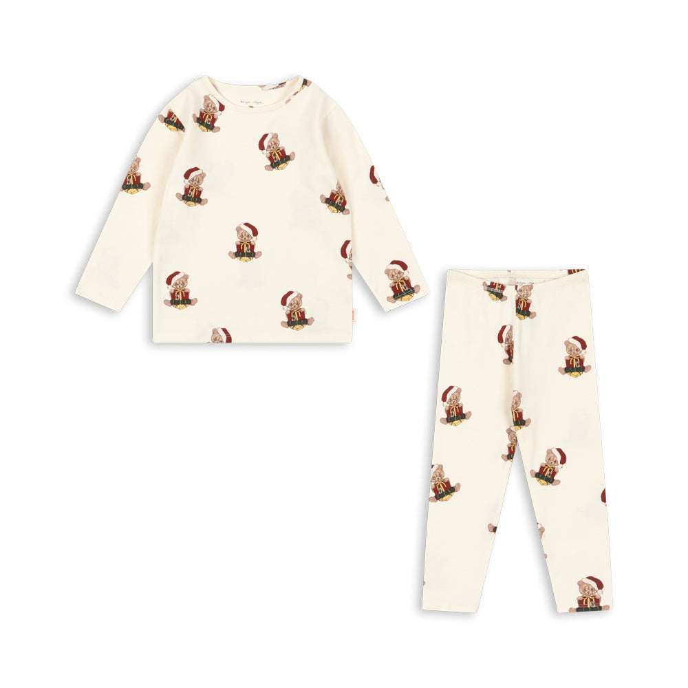 Julesæt bluse og bukser - Teddy bear