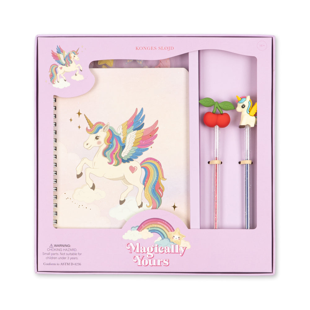 Mit notesbogsæt - Unicorn
