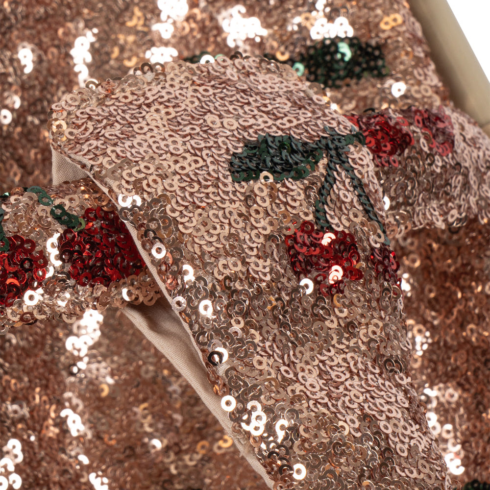 Dukkeklapvogn Glitter Cherry Sequin
