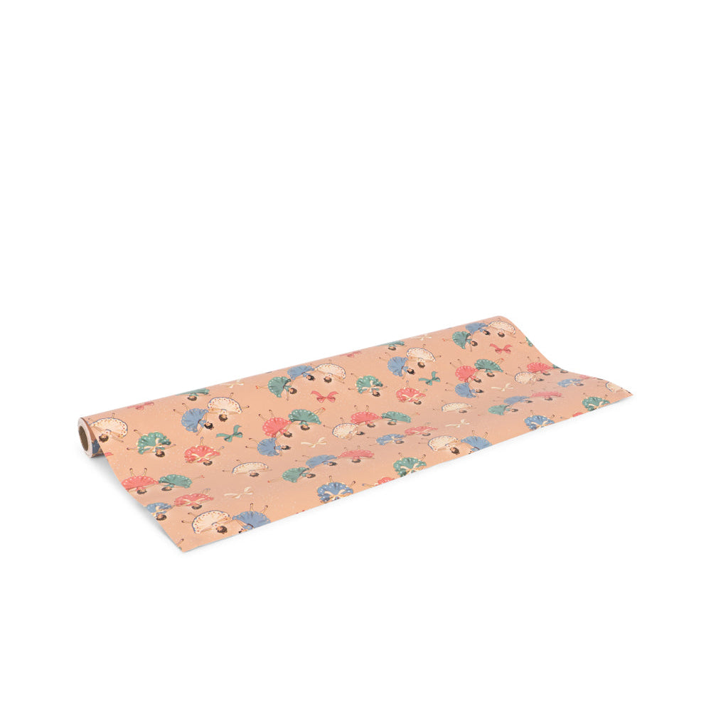 Gavepapir - Bow ballerina blush