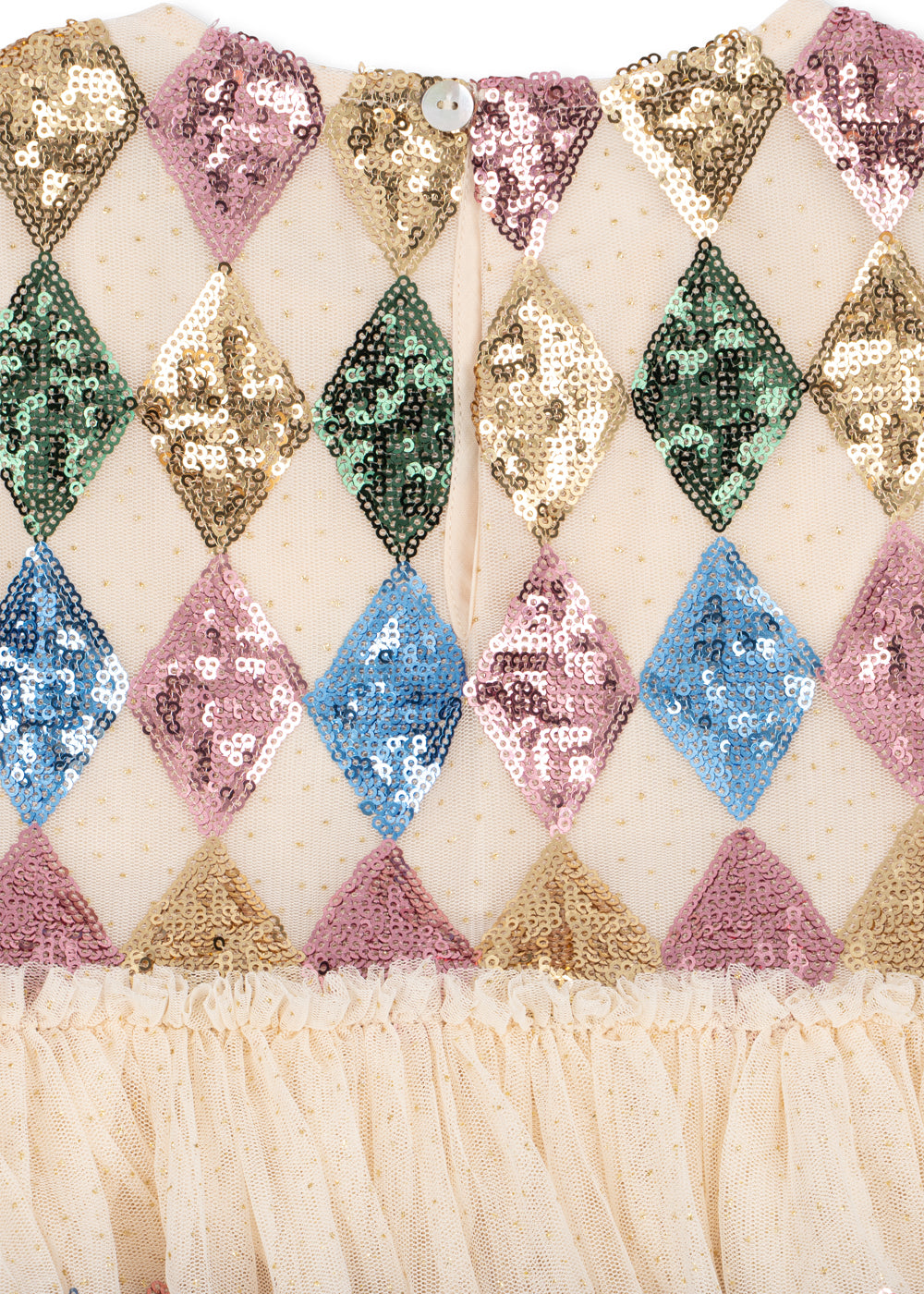 Yvonne Harlekin Sequin Kjole