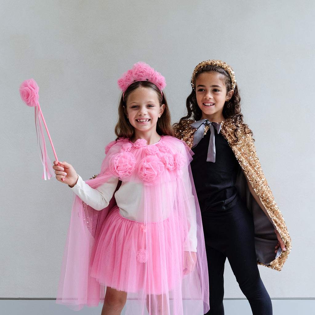 Tylskørt - Pink flower