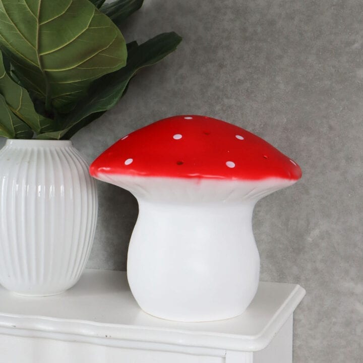 Svampelampe rød stor