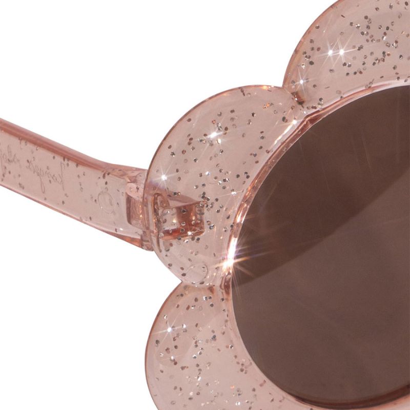 Junior solbriller - Flower glitter