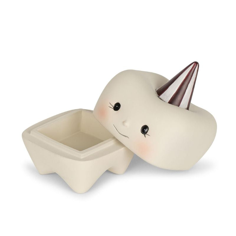 Tandæske i porcelæn