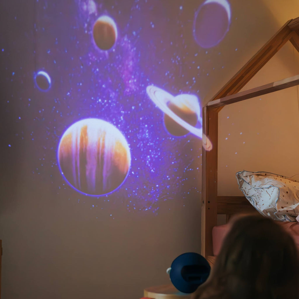 Kidystar roterende billedprojektor - space