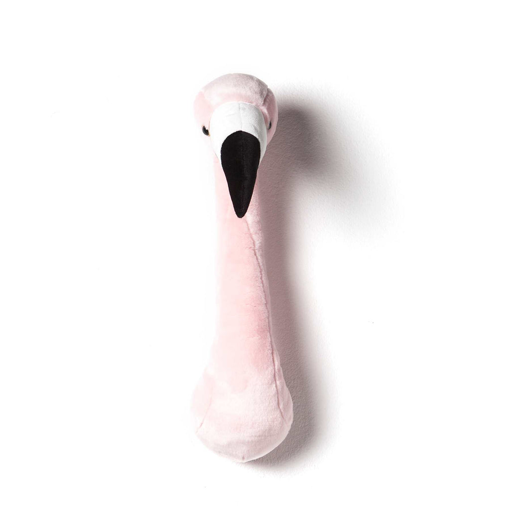 Dyrehoved til væg - flamingo